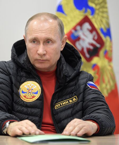 President Vladimir Putin and Prime Minister Dmitry Medvedev visit Northwestern Federal District