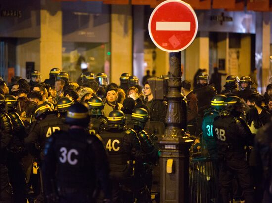 Protest rally in Paris against police violence