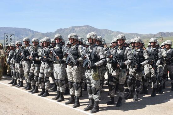 Russian-Tajik military exercise in Khatlon Region