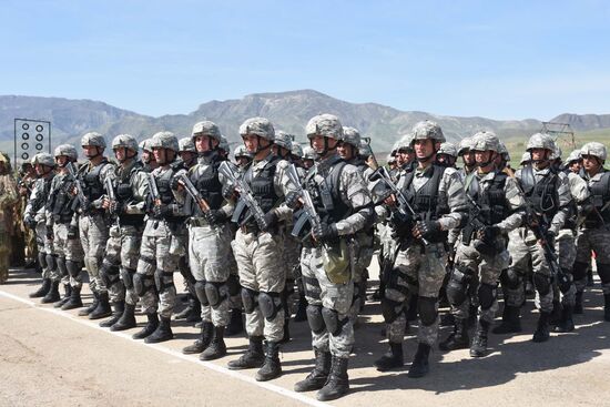 Russian-Tajik military exercise in Khatlon Region