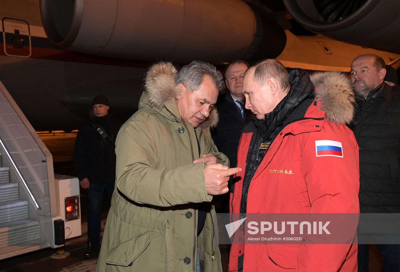 Russian President Vladimir Putin attends The Arctic: Territory of Dialogue forum