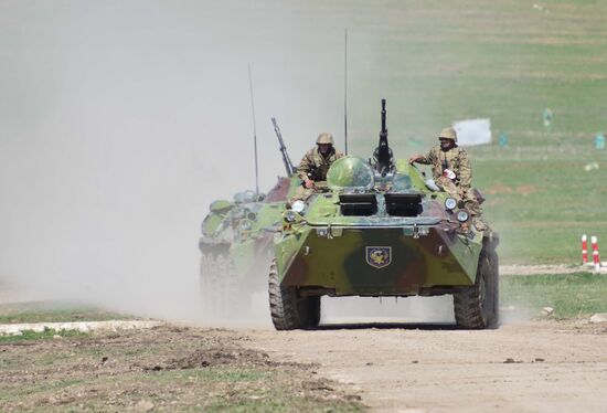 Russian-Tajik military exercise in Khatlon Region