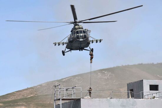 Russian-Tajik military exercise in Khatlon Region