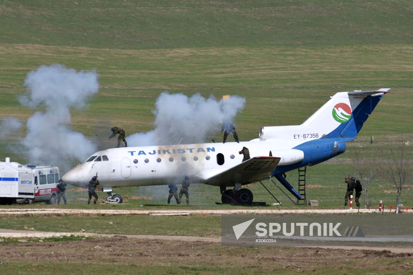 Russian-Tajik military exercise in Khatlon Region