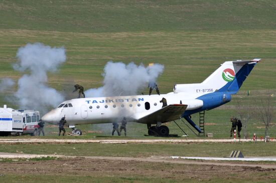 Russian-Tajik military exercise in Khatlon Region