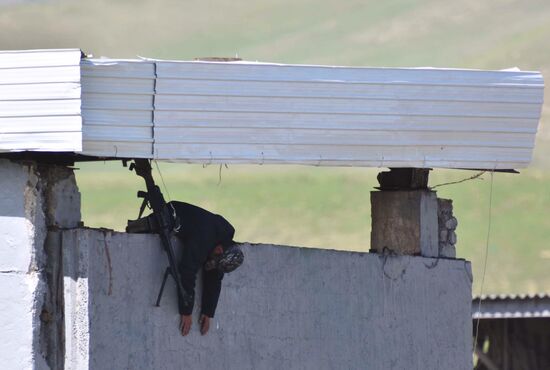 Russian-Tajik military exercise in Khatlon Region