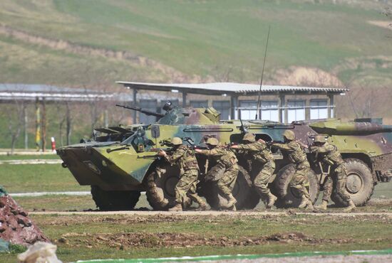 Russian-Tajik military exercise in Khatlon Region