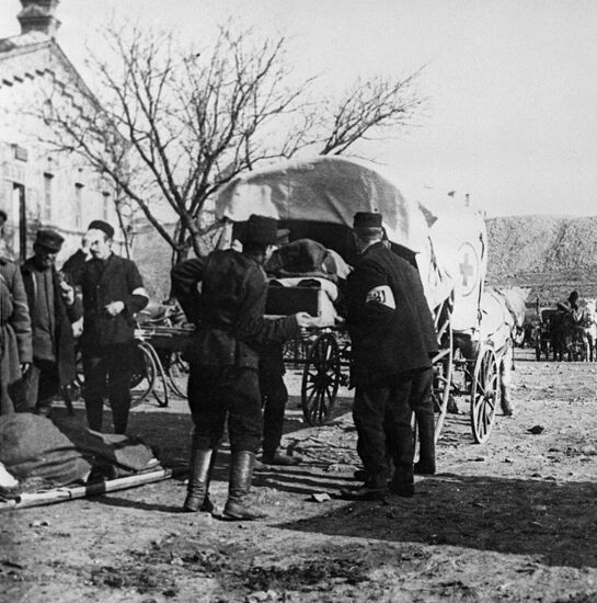 Red Cross at work