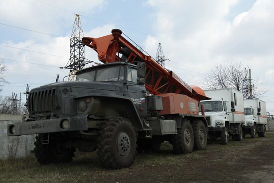 Russia's humanitarian aid convoy arrives in Donetsk