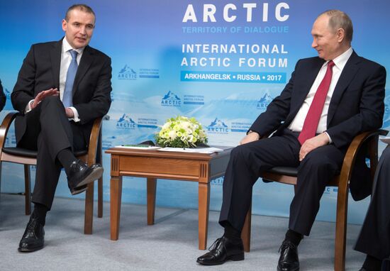 Conversation of Russian President Vladimir Putin and President of Iceland Gudni Johannesson