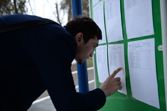 Early Unified State Examinations begin in Russia
