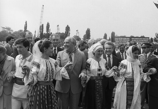 Mikhail Gorbachev's visit to Romania