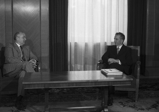 Mikhail Gorbachev's visit to Romania