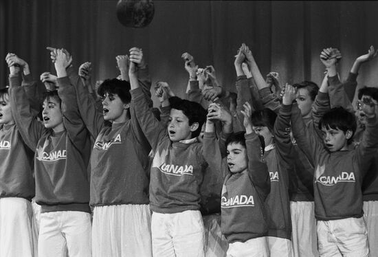 Delegation from Canada "Junior Ambassadors of Peace" in the USSR