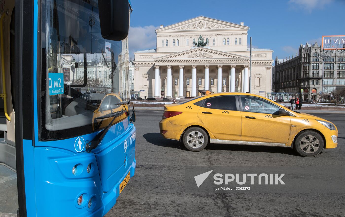 New bus lane designated in downtown Moscow