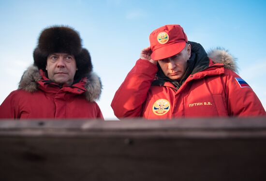 President Vladimir Putin, Prime Minister Medvedev visit Northwestern Federal District