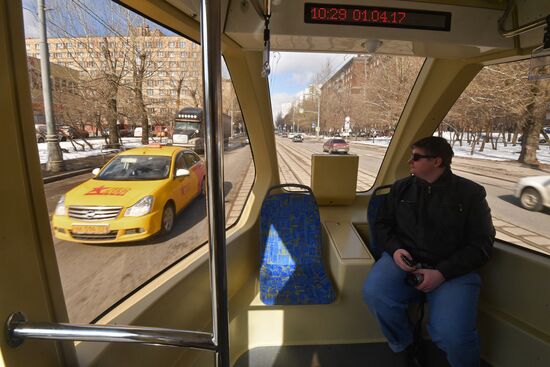 Vityaz-M new generation streetcars hit Moscow tracks
