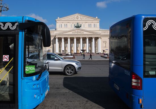New bus lane designated in downtown Moscow