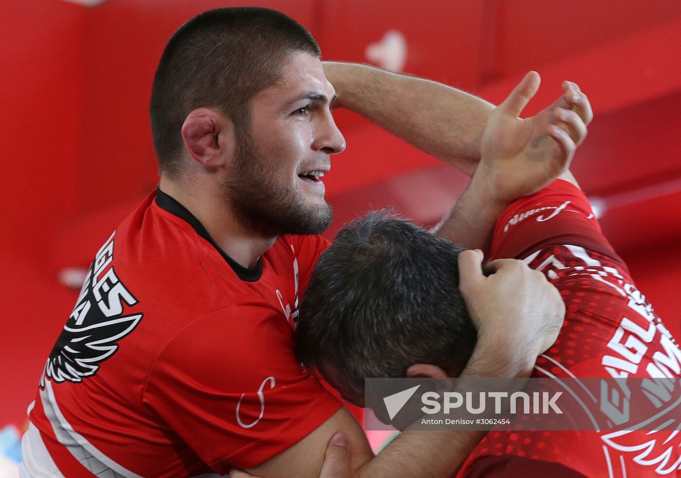 Khabib Nurmagomedov's training session