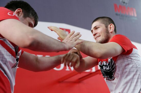 Khabib Nurmagomedov's training session