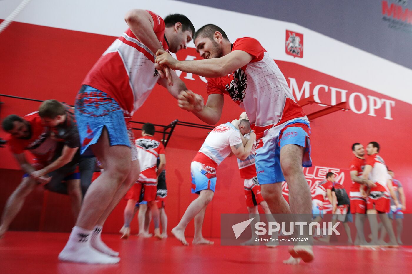 Khabib Nurmagomedov's training session