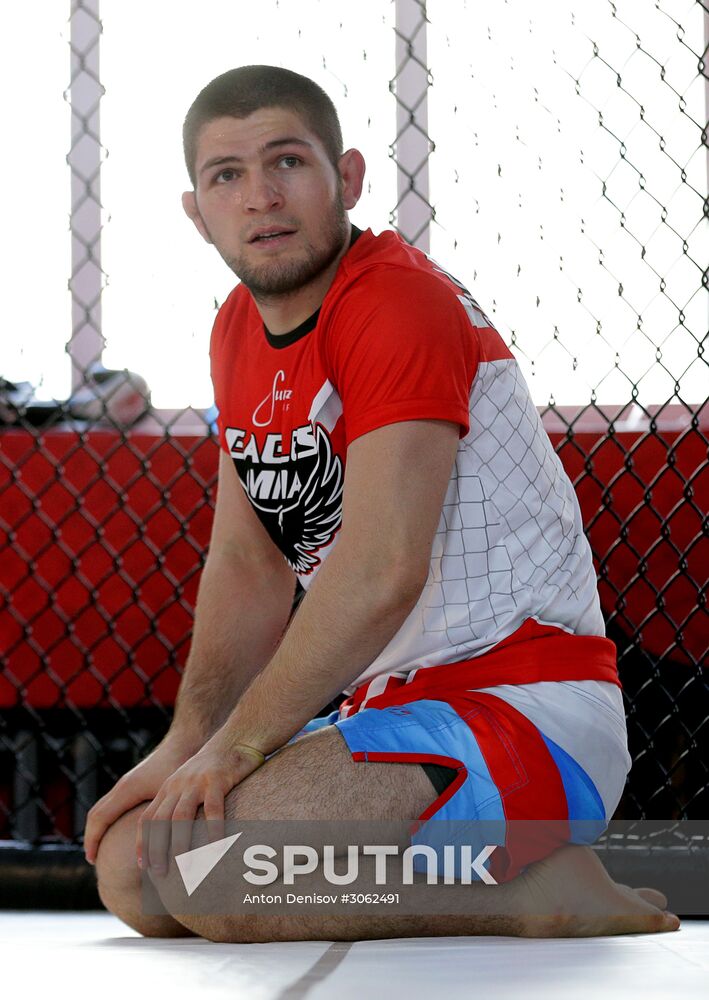 Khabib Nurmagomedov's training session