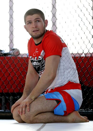 Khabib Nurmagomedov's training session