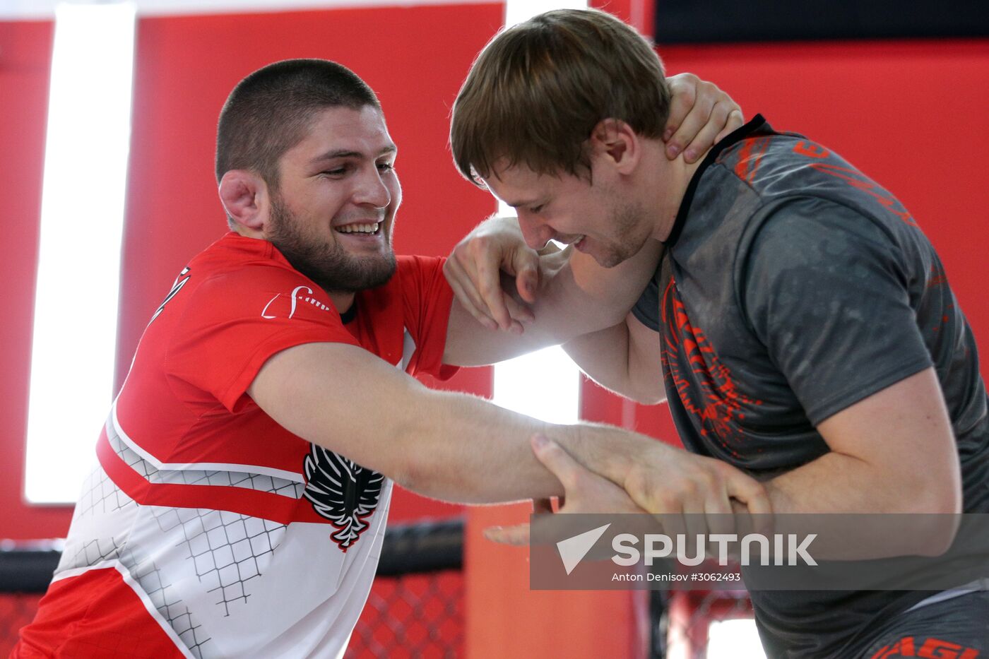Khabib Nurmagomedov's training session
