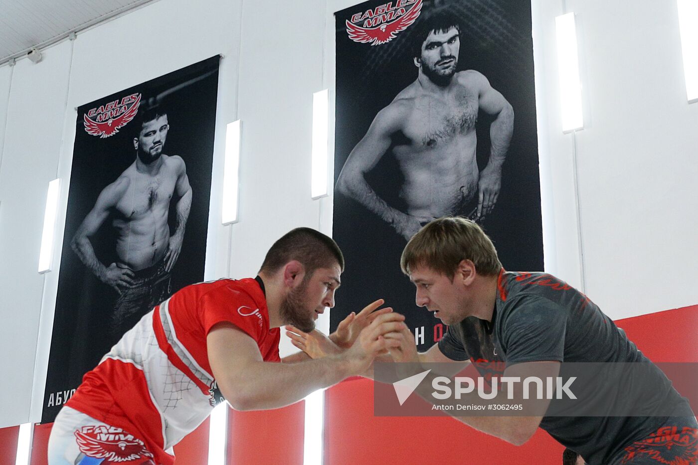Khabib Nurmagomedov's training session