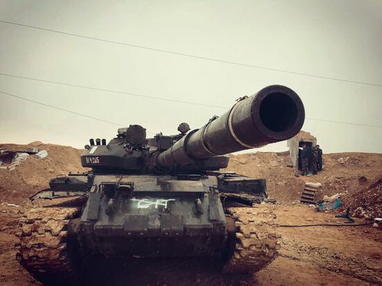 Assault on Halfaya city in the north of Hama Governorate