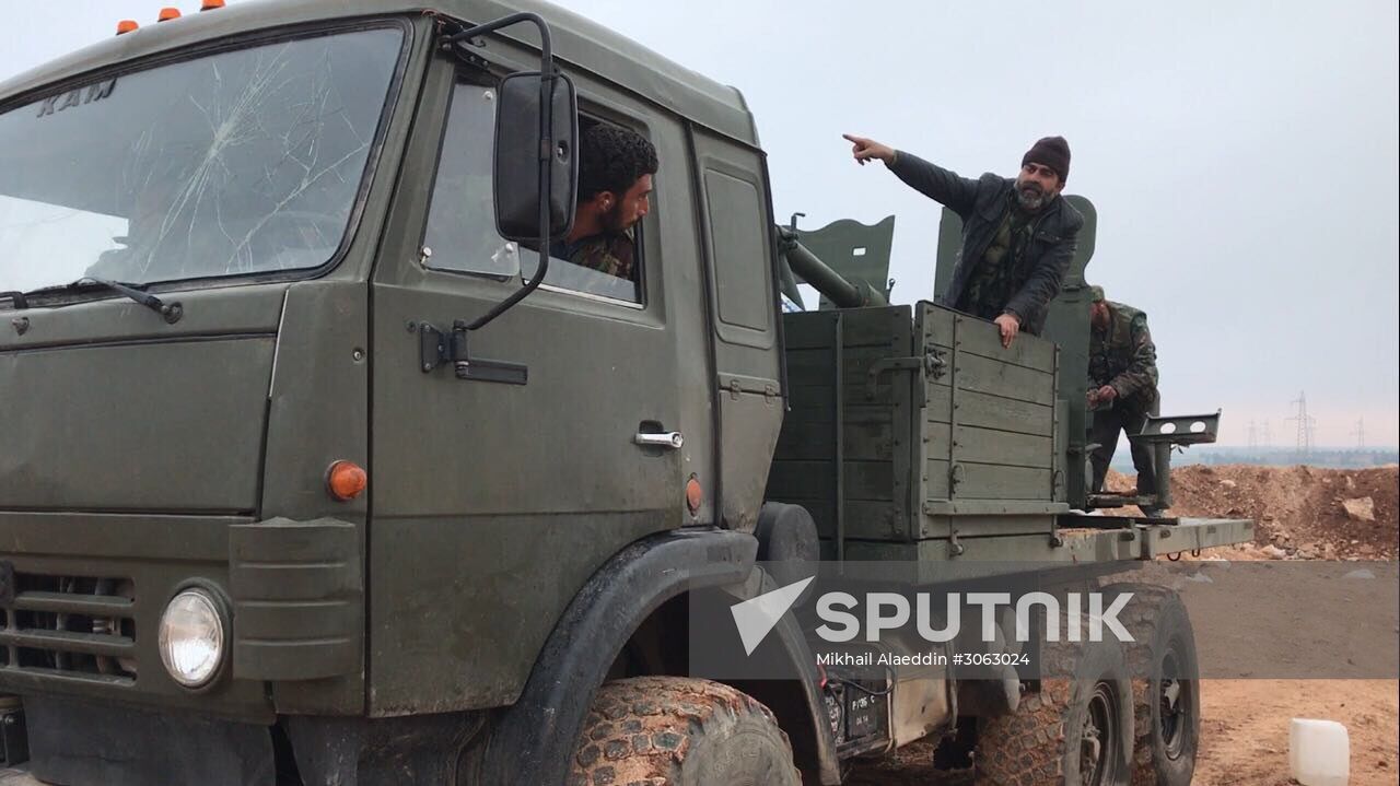 Assault on Halfaya city in the north of Hama Governorate