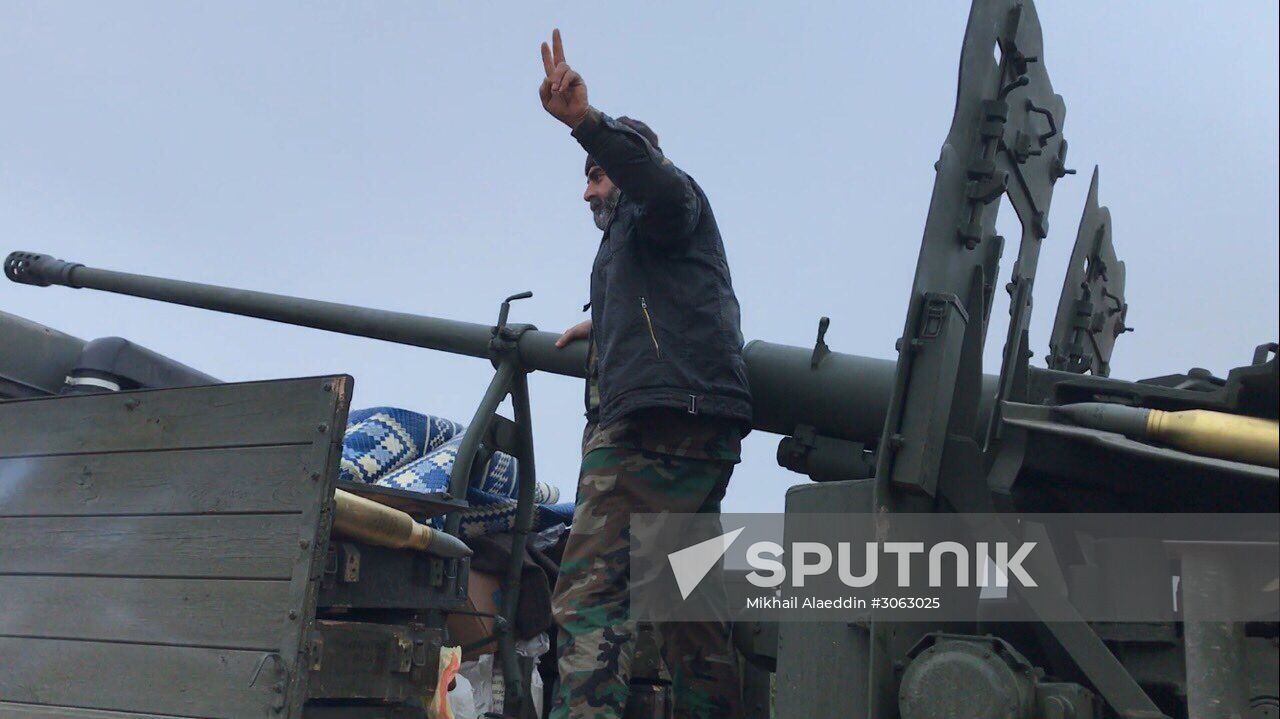 Assault on Halfaya city in the north of Hama Governorate
