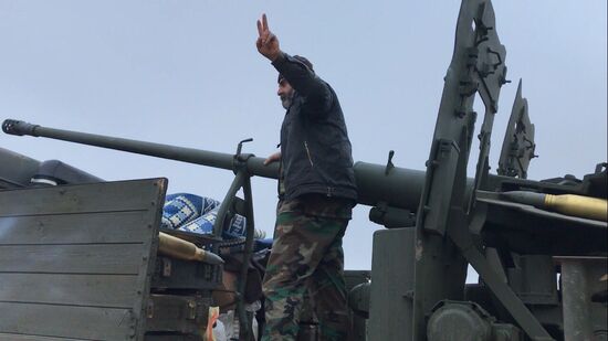 Assault on Halfaya city in the north of Hama Governorate