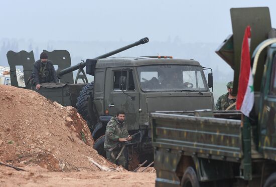 Assault on Halfaya city in the north of Hama Governorate