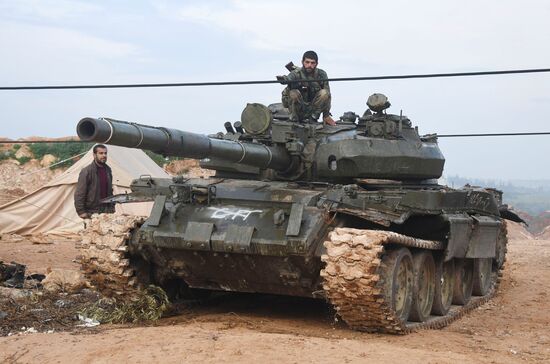 Assault on Halfaya city in the north of Hama Governorate