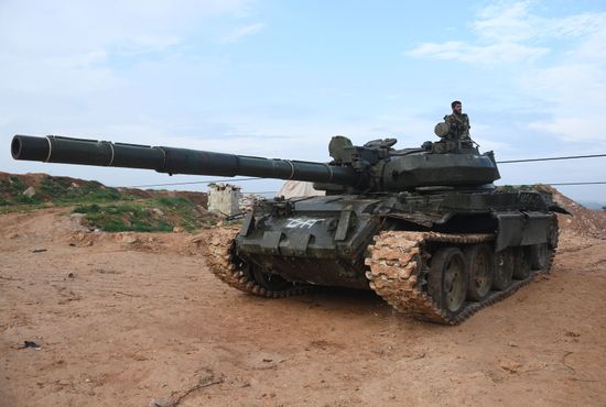 Assault on Halfaya city in the north of Hama Governorate