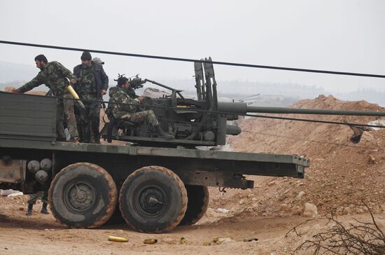 Assault on Halfaya city in the north of Hama Governorate