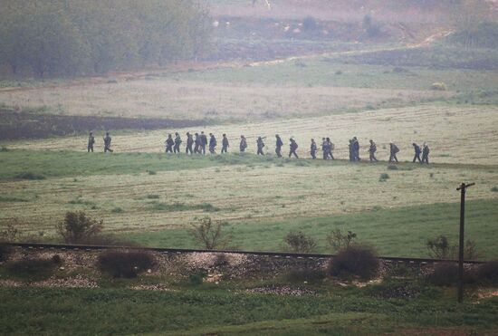Assault on Halfaya city in the north of Hama Governorate