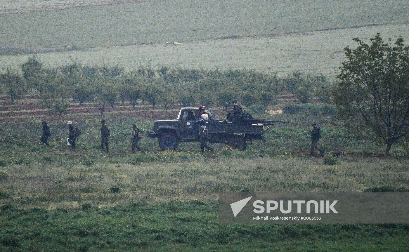 Assault on Halfaya city in the north of Hama Governorate