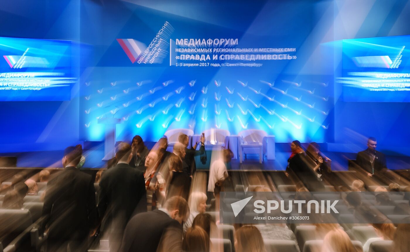 Truth and Justice regional and local media forum in St. Petersburg