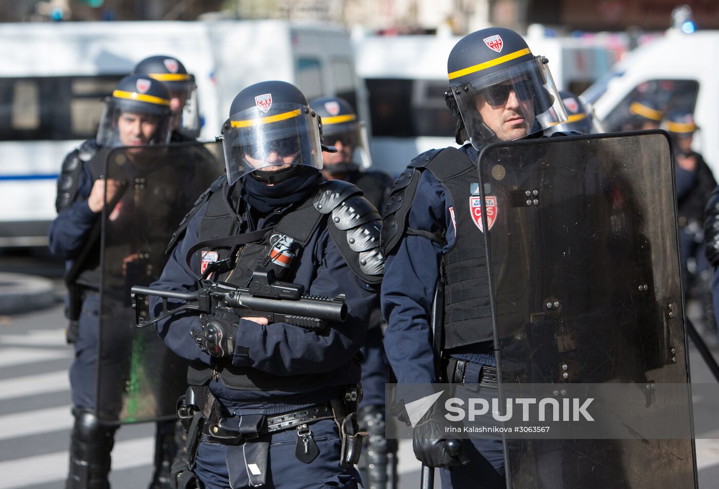 Protest against police brutality in Paris