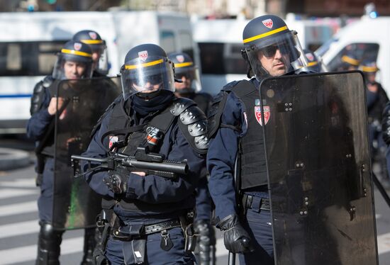 Protest against police brutality in Paris