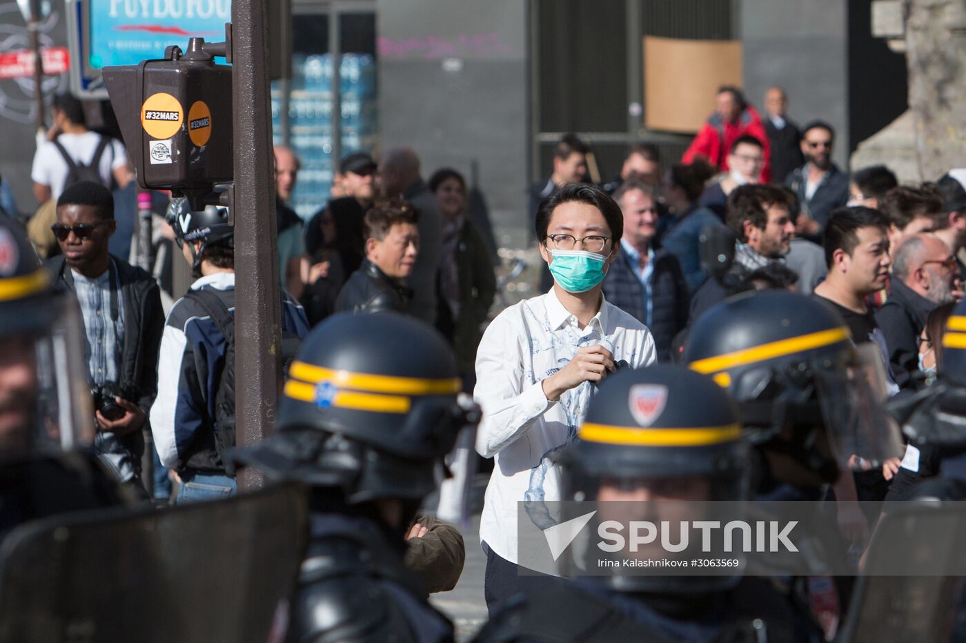 Protest against police brutality in Paris