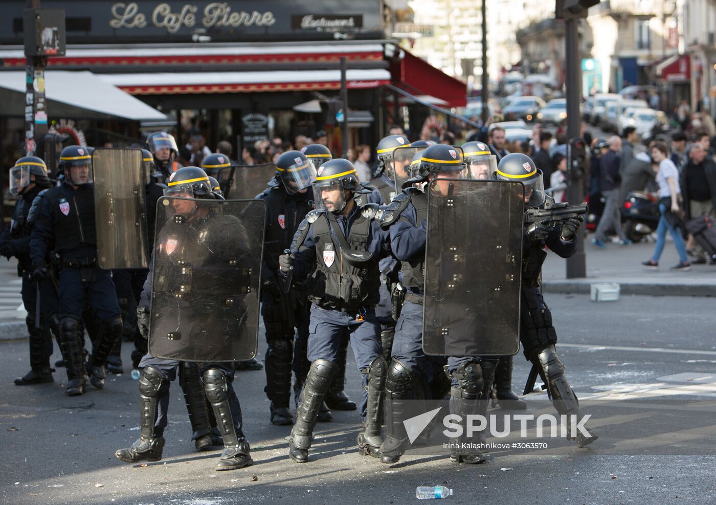Protest against police brutality in Paris