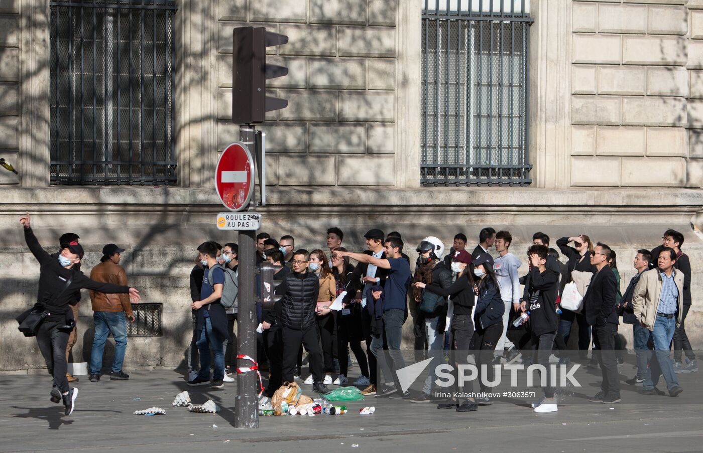 Protest against police brutality in Paris