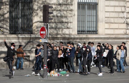 Protest against police brutality in Paris