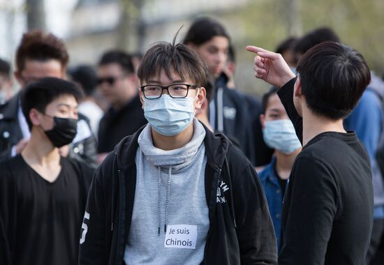 Protest against police brutality in Paris