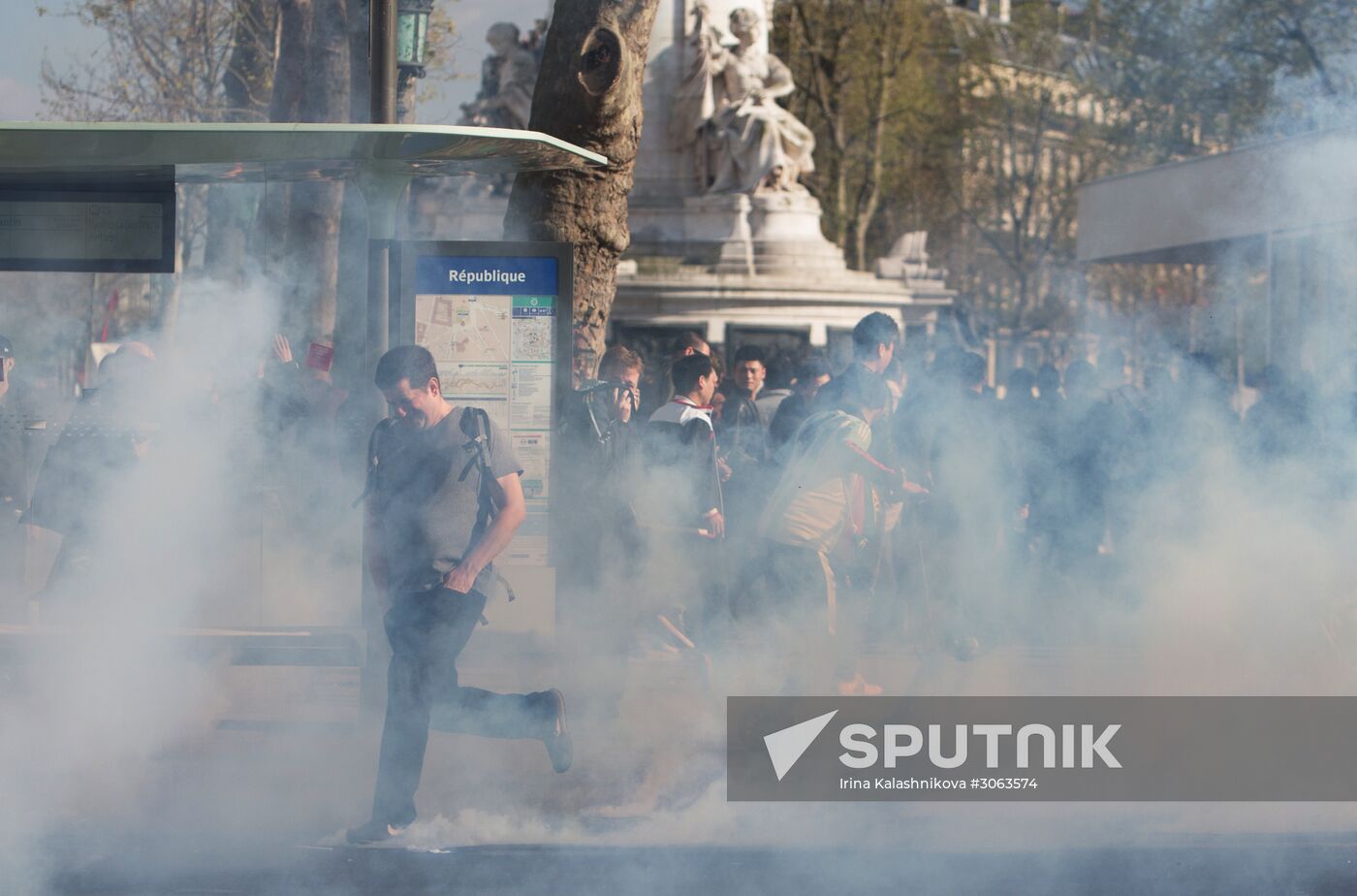 Protest against police brutality in Paris