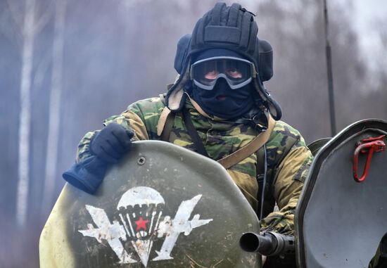 International military exercise of airborne troops in Vitebsk