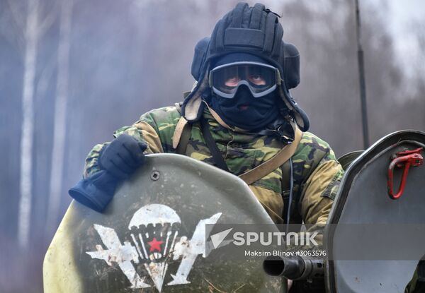 International military exercise of airborne troops in Vitebsk